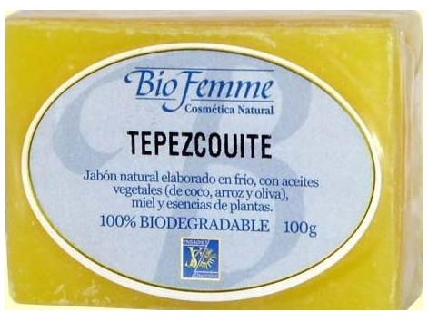 Bio Femme Ynsadiet Tepezcohuite xabón 100 gramos.