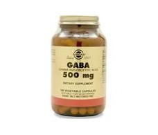 Solgar GABA 500 mg. Gamma Aminobutyric Acid 50 capsules