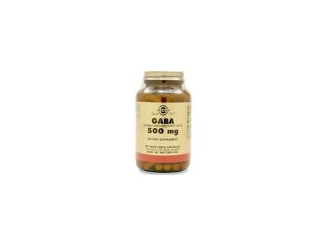 Solgar GABA 500 mg. Gamma Aminobutyric Acid 50 capsules