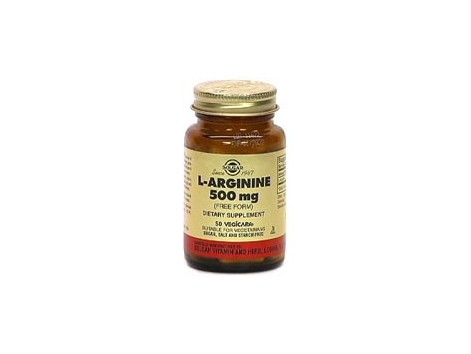 Solgar L-Arginina 500 mg. 50 capsulas