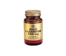Solgar Maxi L-Carnitina 500 mg. 30 comprimidos