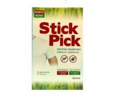 Esteve Stick Pick parches repelentes de insectos 24 unidades.