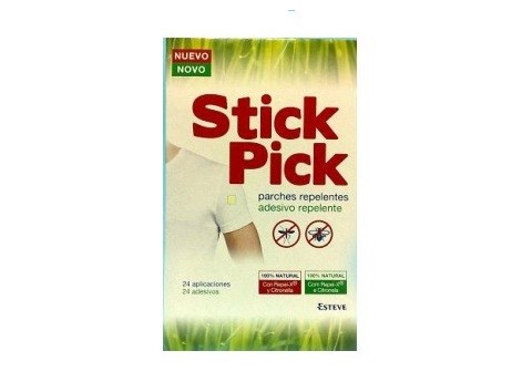 Esteve Stick Pick parches repelentes de insectos 24 unidades.