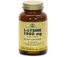 Solgar L-Lysine 1000 mg. 50 tablets