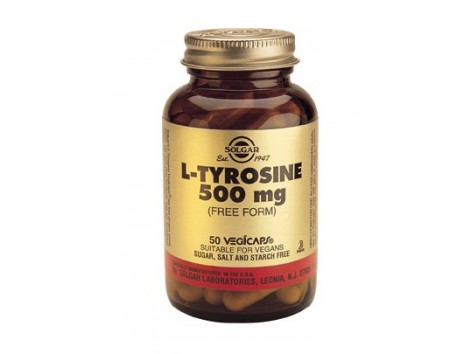 Solgar L-Tyrosine 500 mg. 50 capsules