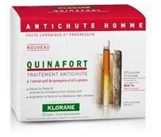 Klorane Quinafort anticaida hombre 12 dosis, 1 mes de tratamient